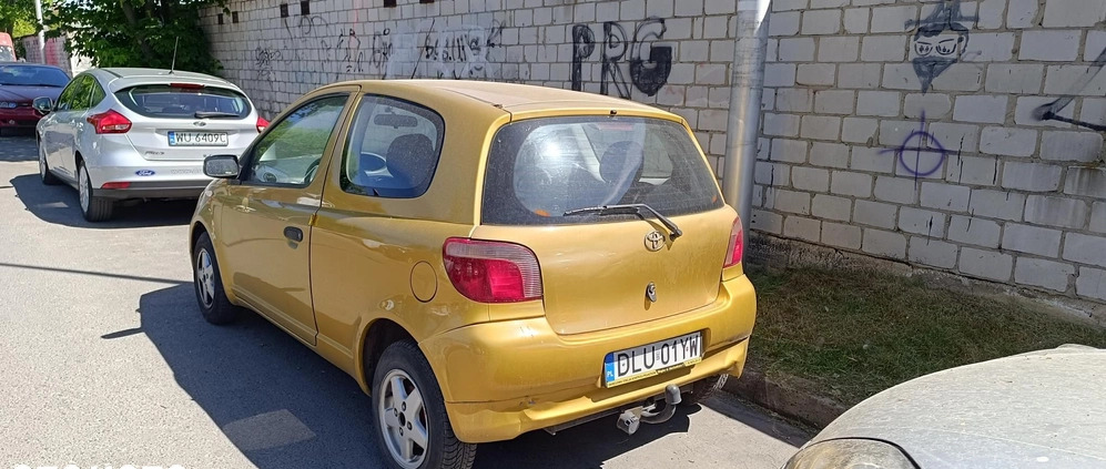 Toyota Yaris cena 2500 przebieg: 260000, rok produkcji 2000 z Warszawa małe 56